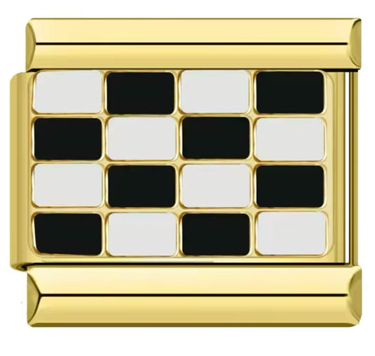 Charm Dorado Bandera Carreras