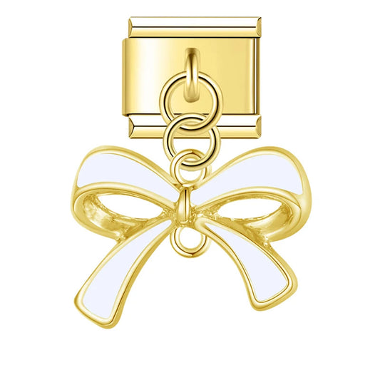 Charm Moño Colgante Dorado